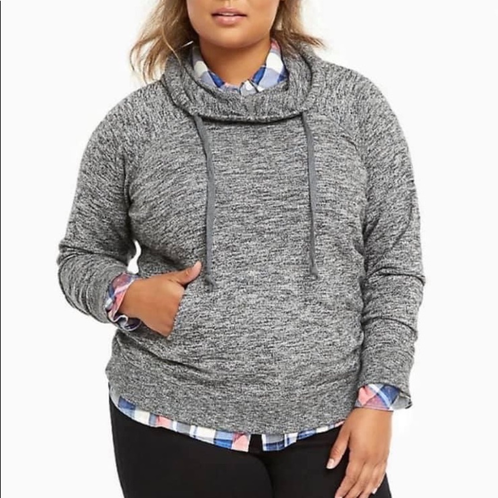 Torrid Marled Knit Lightweight Hoodie Size OX